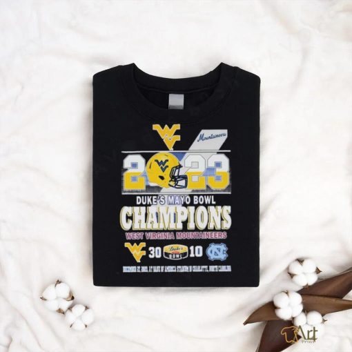 2023 Duke’s Mayo Bowl Champions West Virginia Mountaineers 30 vs 10 North Carolina Shirt