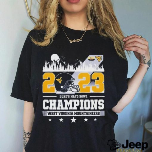 2023 Duke’s Mayo Bowl Champions West Virginia Mountaineers Skyline shirt