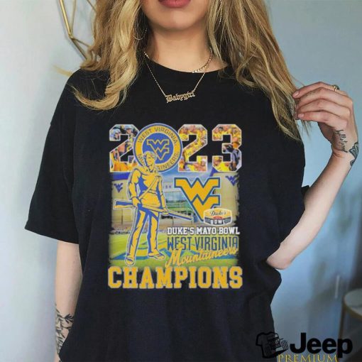 2023 Duke’s Mayo Bowl West Virginia Mountaineers Champions T Shirt