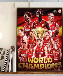 2023 FIBA Basketball World Cup World Champions Are The Germany Home Decor Poster Canvas