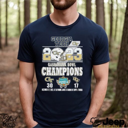 2023 Gasparilla Bowl Champions Georgia Tech Yellow Jackets 30 17 UCF Shirt