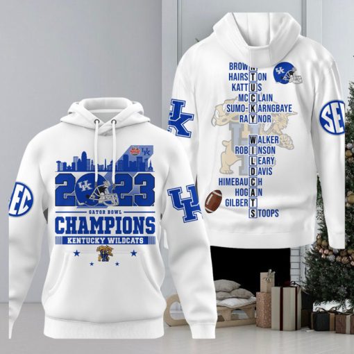 2023 Gator Bowl Champions Kentucky Wildcats Hoodie T Shirt