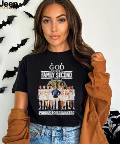 2023 God Family Second First Then Purdue Mens Basketball Team T Shirt