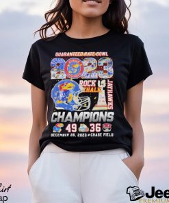 2023 Guaranteed Rate Bowl Rock Chalk Jayhawks Champions Shirt