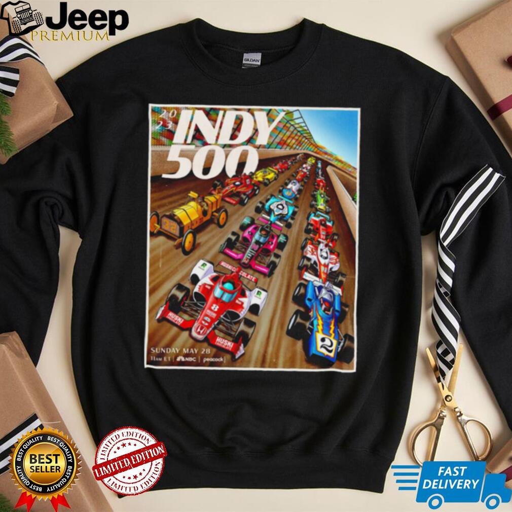 2023 Indy 500 cartoon poster shirt - teejeep