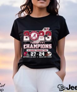 2023 Iron Bowl Champions Alabama Crimson Tide 27 – 24 Auburn Tigers November 25, 2023 Jordan Hare Stadium T Shirt