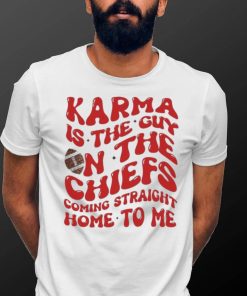 2023 Lyrics By Taylor Karma Is The Guy on the Chiefs Shirt