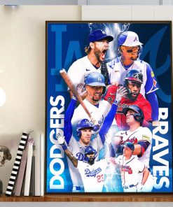 2023 MLB Kickoff For Los Angeles Dodgers Vs Atlanta Braves Home Decor Poster Canvas