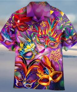 2023 Mardi Gras Mask Hawaiian Shirt