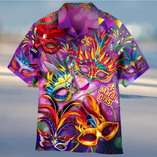 2023 Mardi Gras Mask Hawaiian Shirt