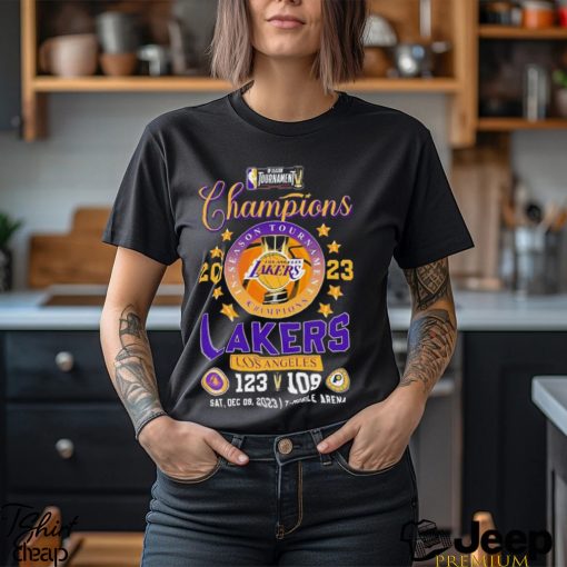 2023 NBA In Season Tournament Champions Los Angeles Lakers 123 109 Indiana Pacers Shirt