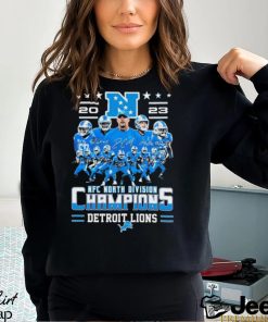 2023 NFC North Division Champions Detroit Lions Players Signatures Shirt