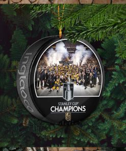 2023 NHL Stanley Cup Champions Vegas Golden Knights Team Celebration Puck Christmas Tree Decorations Ornament