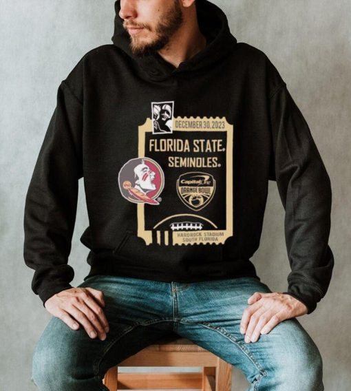 2023 Orange Bowl Florida State Seminoles art deco player shirt