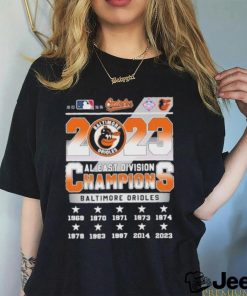 2023 Orioles al east division champions baltimore orioles shirt