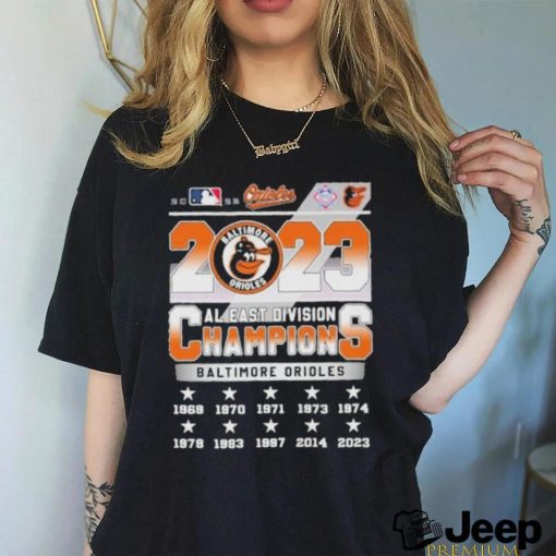 2023 Orioles al east division champions baltimore orioles shirt