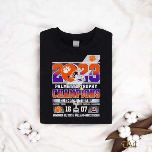 2023 Palmetto Trophy Champions Clemson Tigers 16 – 07 South Carolina Gamecocks T shirt