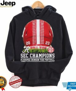 2023 SEC Champions Alabama Crimson Tide Helmet Time Shirt