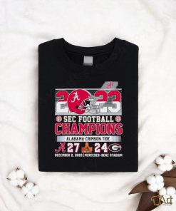 2023 SEC Football Champions Alabama Crimson Tide 27 24 Georgia Bulldogs Shirt