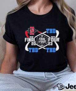 2023 Sdsu Final Four Sd Interlock Four Teams Shirt