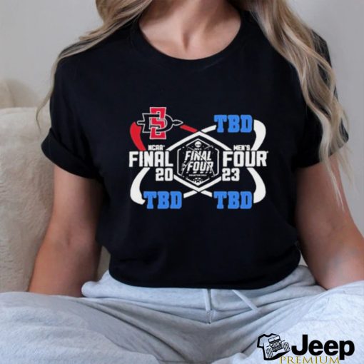 2023 Sdsu Final Four Sd Interlock Four Teams Shirt