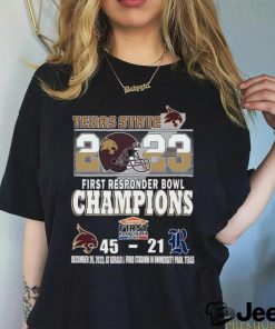 2023 Servpro First Responder Bowl Texas State Bobcats Champions 45 21 Shirt