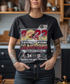 2023 Sunshine Showdown Champions Florida State Seminoles 24 – 15 Florida Gators November 25, 2023 Ben Hill Griffin Stadium T Shirt