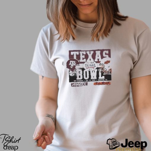 2023 Tax Act Texas Bowl Texas AM Aggies vs Oklahoma State Cowboys Helmet Classic T Shirt