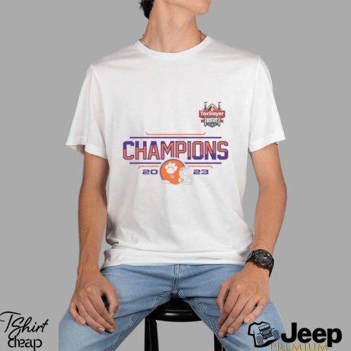 2023 TaxSlayer Gator Bowl Champions Clemson Tigers Football Shirt