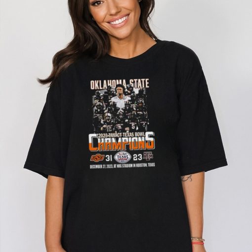 2023 Taxact Texas Bowl Champions Oklahoma State Cowboys 31 – 23 Texas A M Aggies T Shirt