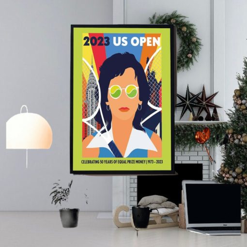 2023 US Open Celebrating 50 Years of Equal Prize Money Poster Canvas
