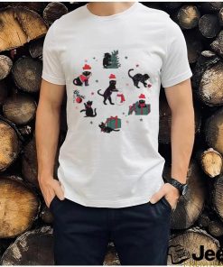 2023 We Wish You A Merry Xmas Snowcat Black Cat shirt