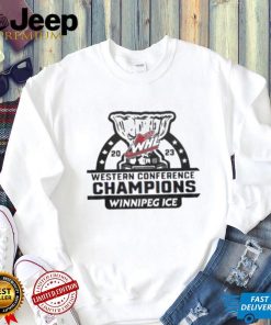 2023 Whl Western Conference Champions Winnipeg Ice shirt