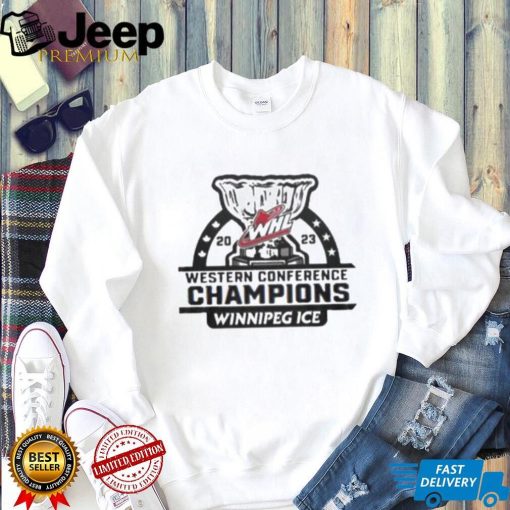 2023 Whl Western Conference Champions Winnipeg Ice shirt