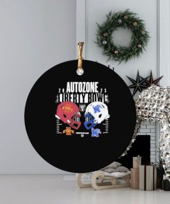 2023 autozone liberty bowl iowa state cyclones vs memphis tigers matchup ornament Circle