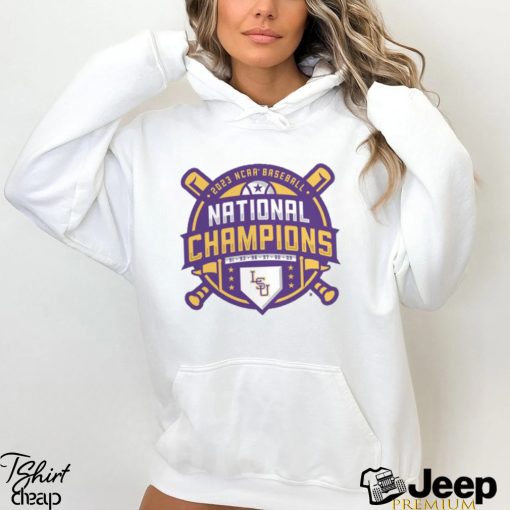 2023 ncaa ncaa baseball college world series national champions lsu tigers logo shirt