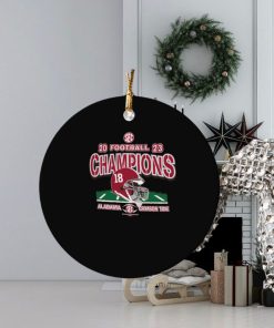 2023 sec football champions alabama crimson tide helmet ornament Circle