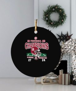 2023 sec football champions alabama crimson tide win 27 24 georgia ornament Circle