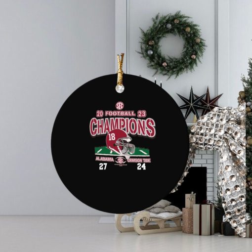 2023 sec football champions alabama crimson tide win 27 24 georgia ornament Circle