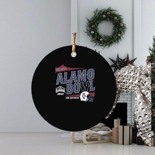 2023 valero alamo bowl arizona san antonio wildcats helmet ornament Circle