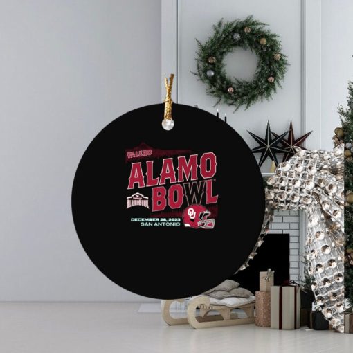 2023 valero alamo bowl san antonio oklahoma sooners helmet ornament Circle