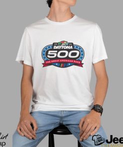 2024 Daytona 500 Checkered flag sports logo the great American race shirt