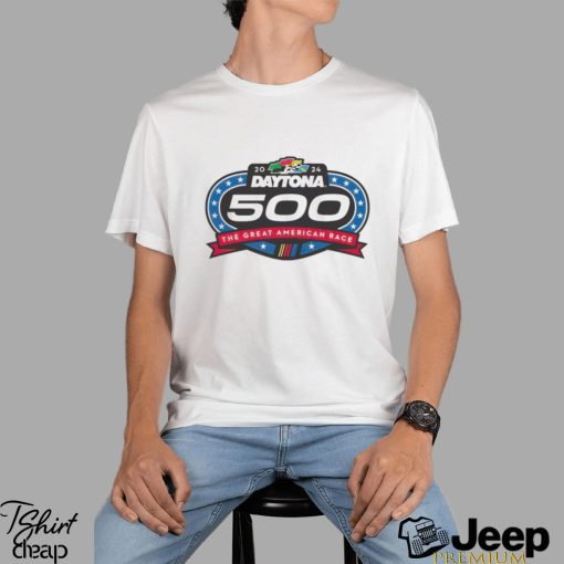 2024 Daytona 500 Checkered flag sports logo the great American race shirt