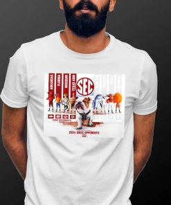 2024 SEC Opponents Home Opponents Away Opponents mascot poster shirt