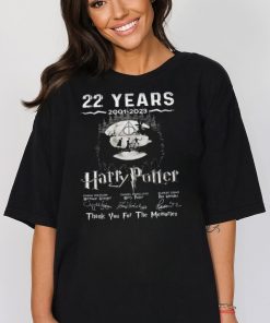 22 Years 2001 2023 Thank You For The Memories Signature harry Potter Shirt