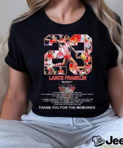 23 Lance Franklin Buddy Thank You For The Memories Signature Shirt