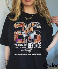 26 Years Of Beyonce Thank You For The Memories Renaissance 2023 World Tour T Shirt