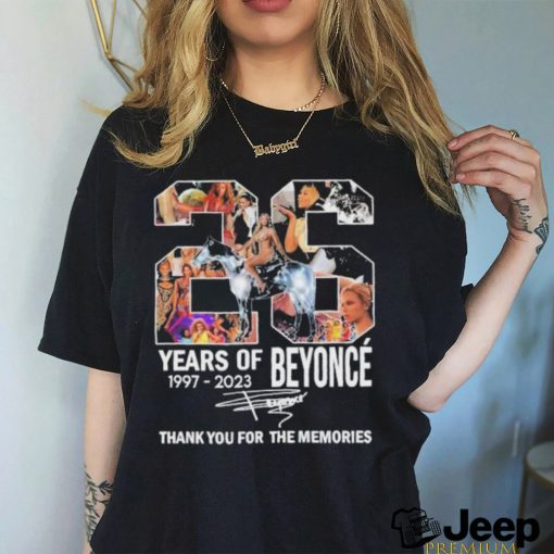 26 Years Of Beyonce Thank You For The Memories Renaissance 2023 World Tour T Shirt