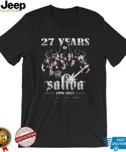 27 Years 1996 – 2023 Saliva Thank You For The Memories T Shirt