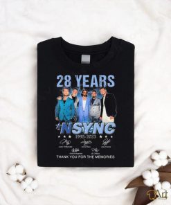 28 Years NSYNC 1995 2023 Thank You For The Memories Signatures Shirt